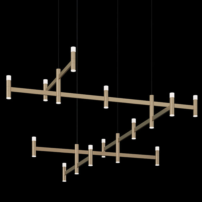 Sonneman 1788.14 LED Pendant, Brass Finish