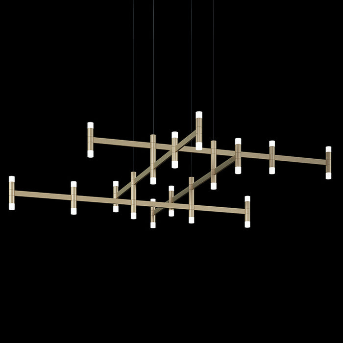 Sonneman 1791.14 LED Pendant, Brass