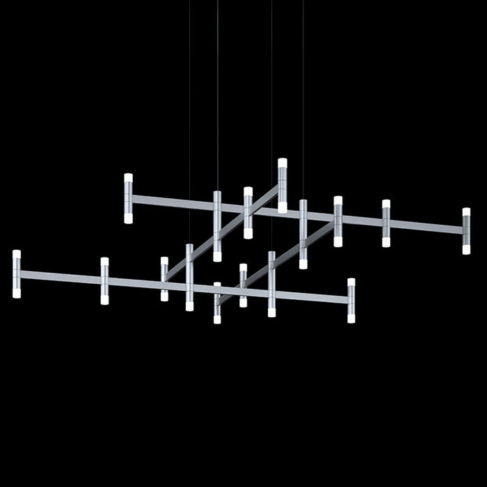 Sonneman 1791.16 LED Pendant, Bright Satin Aluminum