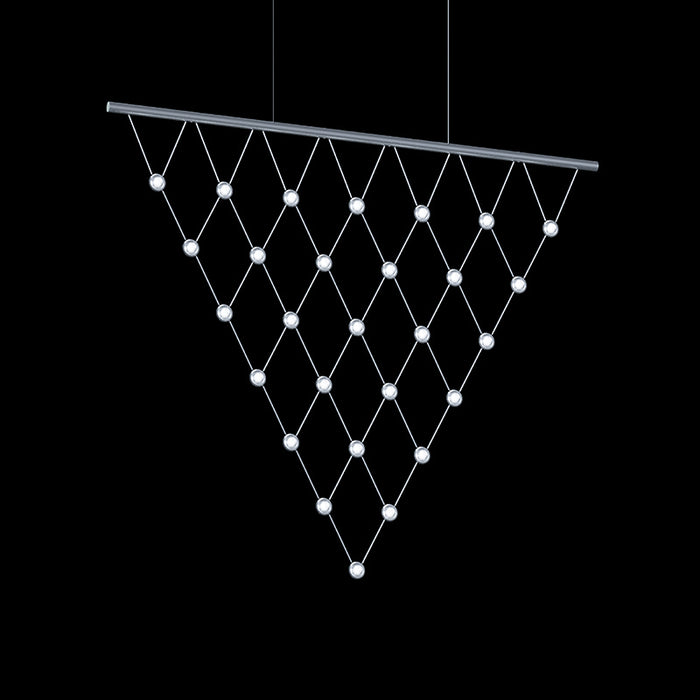 Sonneman 1888.16C LED Pendant, Bright Satin Aluminum