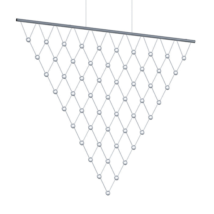 Sonneman 1889.16C LED Pendant, Bright Satin Aluminum