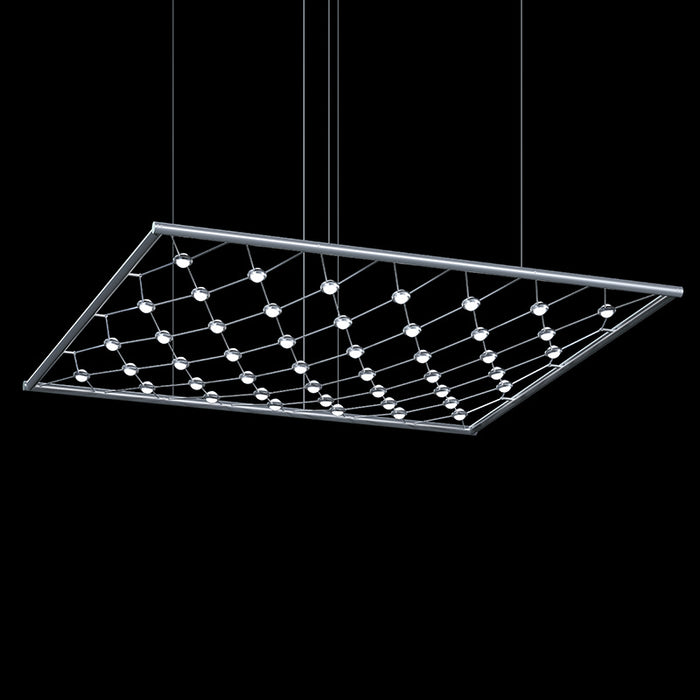 Sonneman 1893.16C LED Pendant, Bright Satin Aluminum