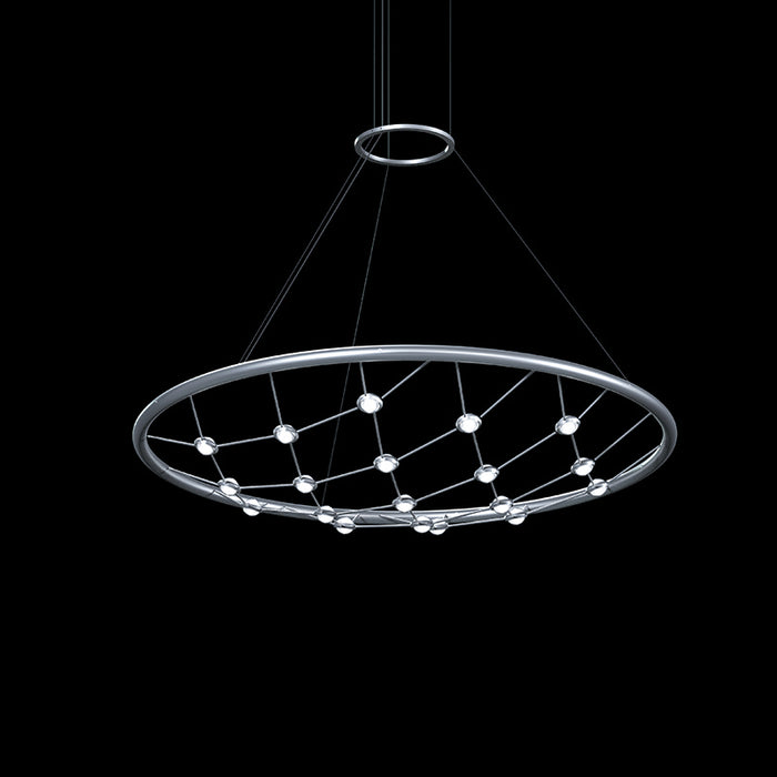 Sonneman 1897.16C LED Pendant, Bright Satin Aluminum