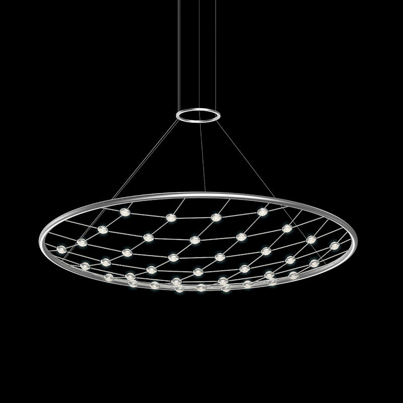 Sonneman 1898.16C LED Pendant, Bright Satin Aluminum