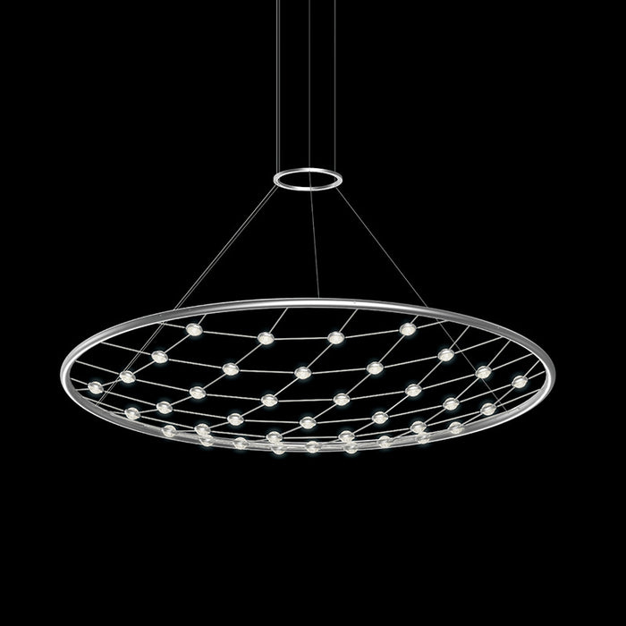 Sonneman 1898.16C LED Pendant, Bright Satin Aluminum
