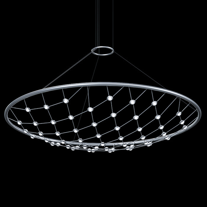 Sonneman 1899.16C LED Pendant, Bright Satin Aluminum