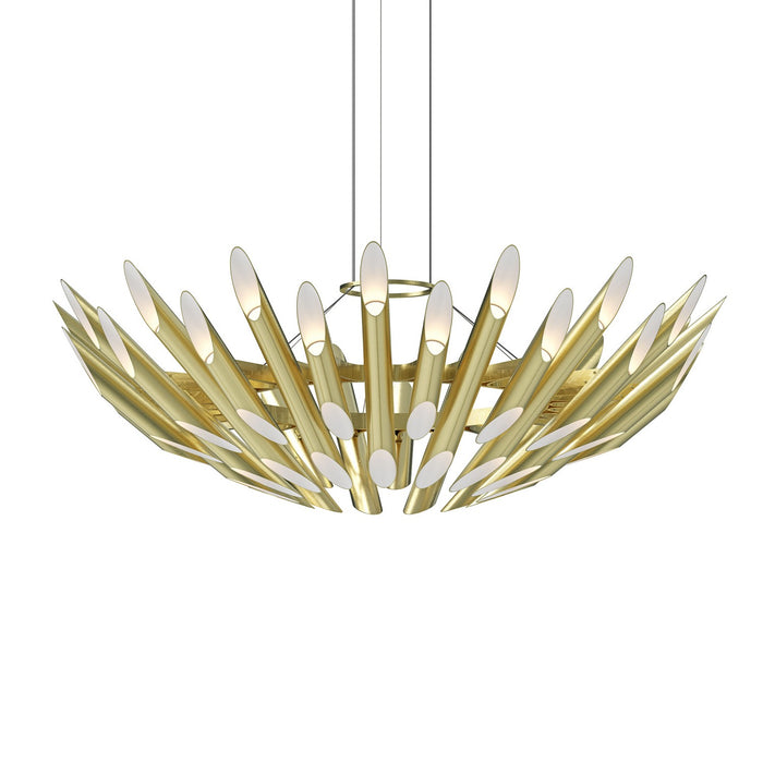 Sonneman 2046.38 LED Pendant, Satin Brass