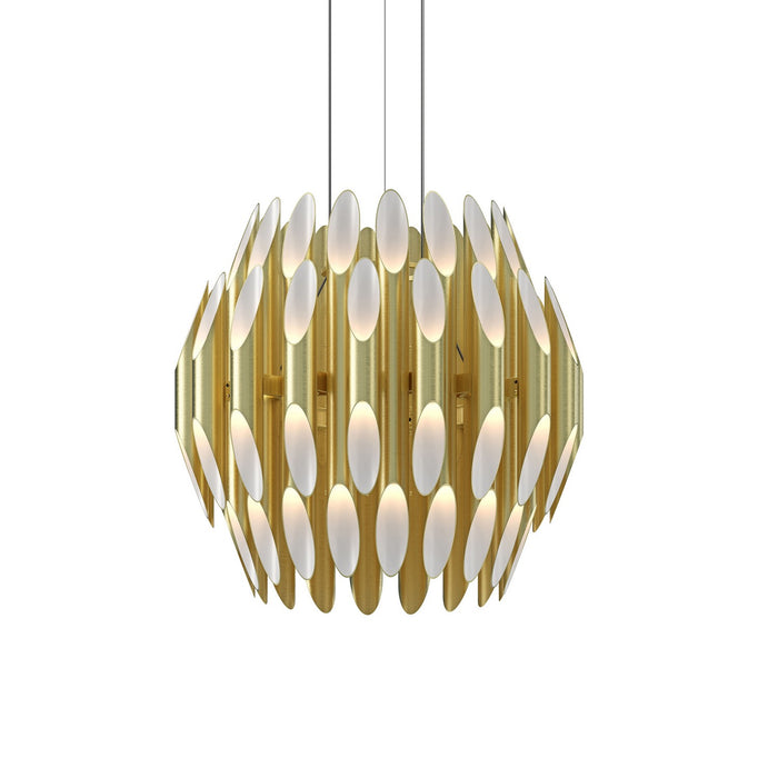 Sonneman 2047.38 LED Pendant, Satin Brass