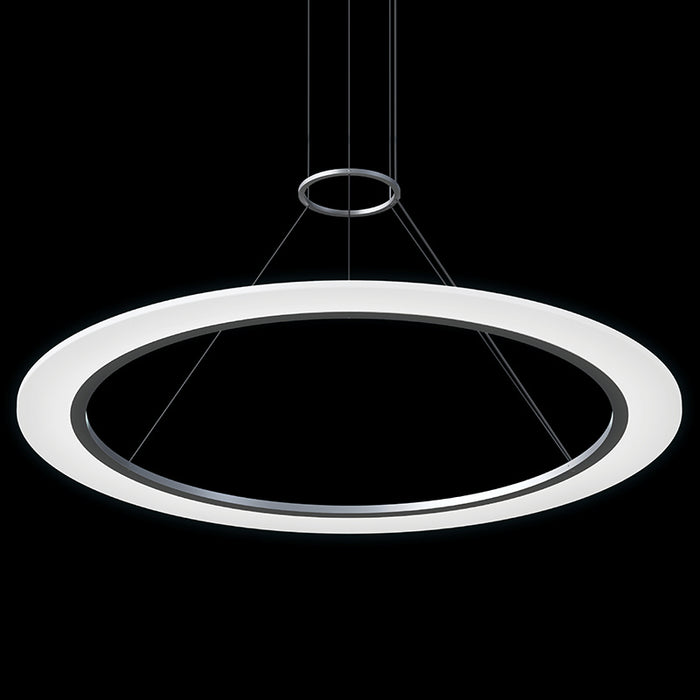 Sonneman 2073.16 LED Pendant, Bright Satin Aluminum