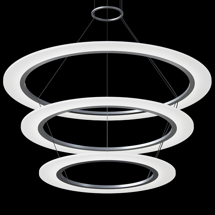 Sonneman 2076.16 LED Pendant, Bright Satin Aluminum