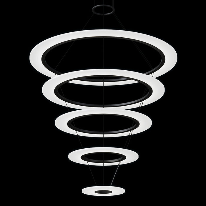 Sonneman 2078.25 LED Pendant, Satin Black