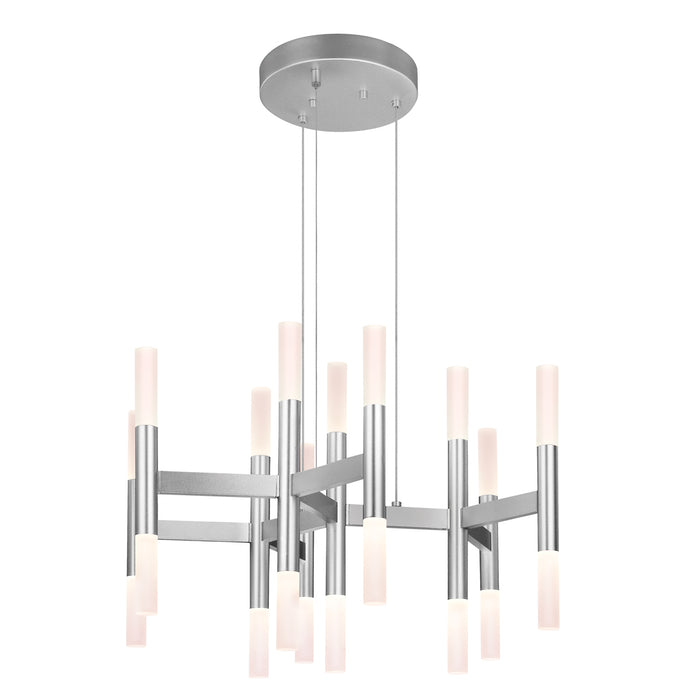 Sonneman 2233.16 LED Pendant, Bright Satin Aluminum