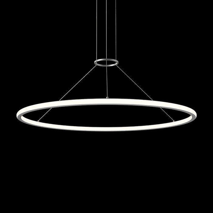 Sonneman 2234.16 LED Pendant, Bright Satin Aluminum