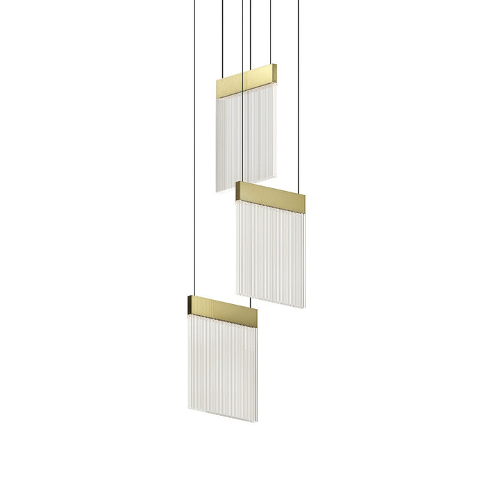 Sonneman 3092.14 LED Pendant, Brass