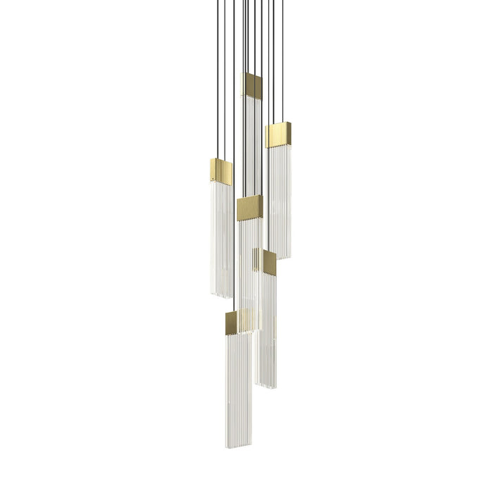 Sonneman 3095.14 LED Pendant, Brass