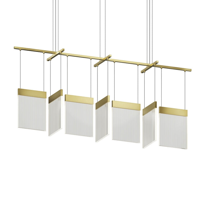 Sonneman 3096.14 LED Pendant, Brass