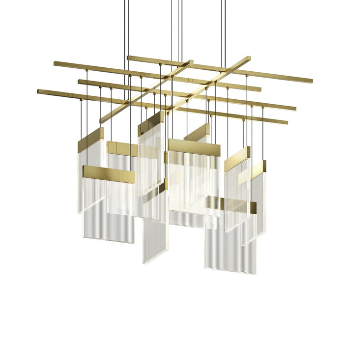 Sonneman 3097.14 LED Pendant, Brass