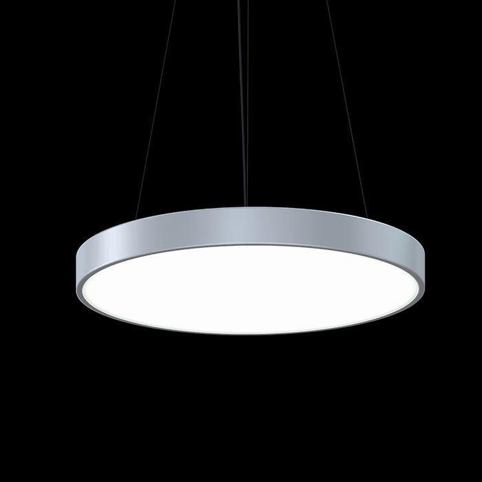 Sonneman 3744.16 LED Pendant, Bright Satin Aluminum