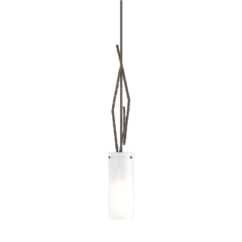 Hubbardton Forge 186670-SKT-MULT-05-GG0336 One Light Mini Pendant, Bronze