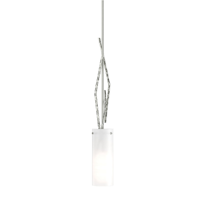 Hubbardton Forge 186670-SKT-MULT-85-GG0336 One Light Mini Pendant, Sterling
