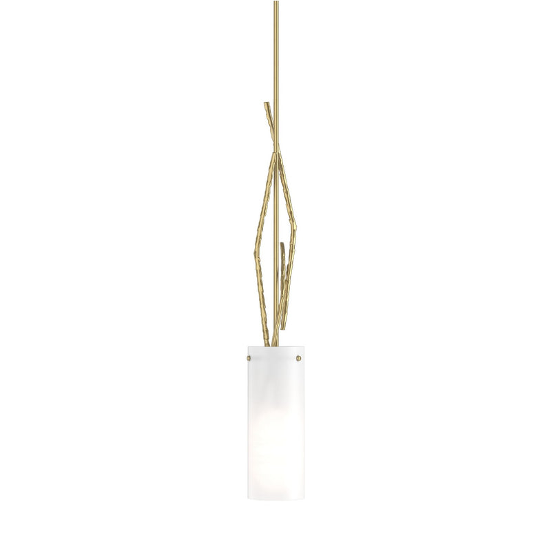 Hubbardton Forge 186670-SKT-MULT-86-GG0336 One Light Mini Pendant, Modern Brass