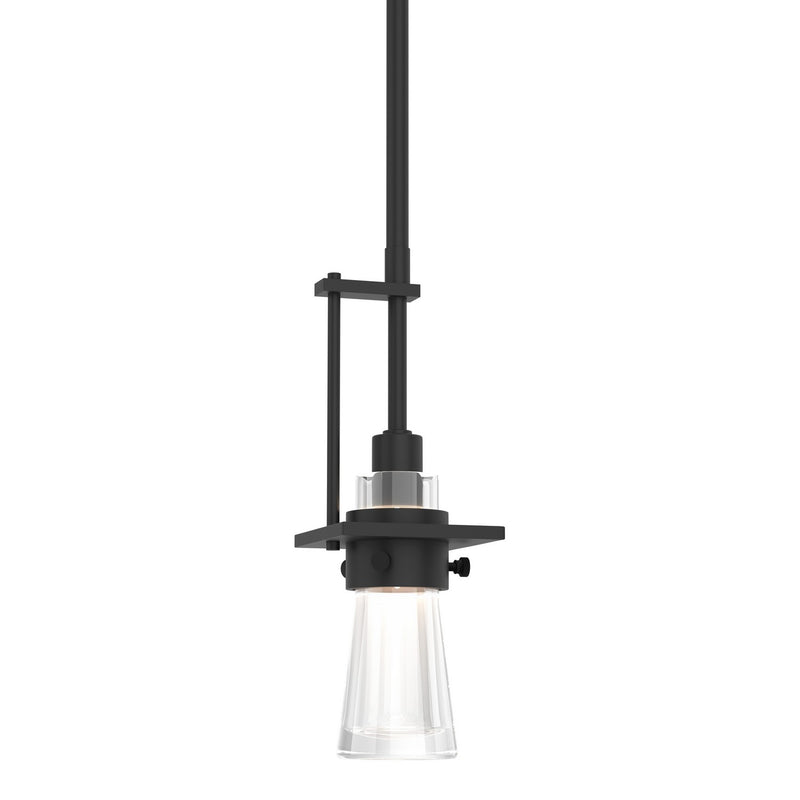 Hubbardton Forge 187100-SKT-MULT-10-ZM0343 One Light Mini Pendant, Black