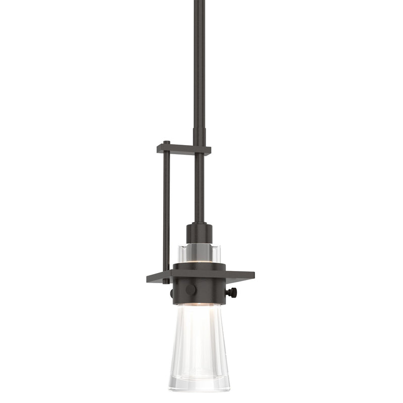 Hubbardton Forge 187100-SKT-MULT-14-ZM0343 One Light Mini Pendant, Oil Rubbed Bronze