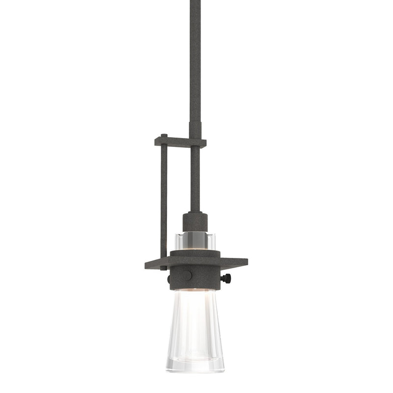 Hubbardton Forge 187100-SKT-MULT-20-ZM0343 One Light Mini Pendant, Natural Iron