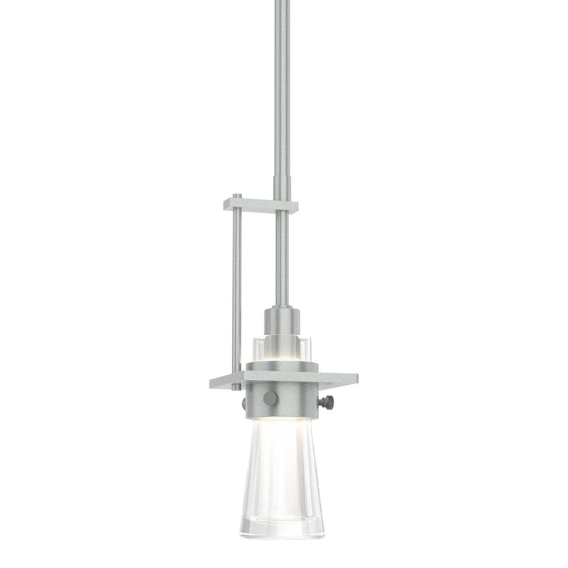 Hubbardton Forge 187100-SKT-MULT-82-ZM0343 One Light Mini Pendant, Vintage Platinum