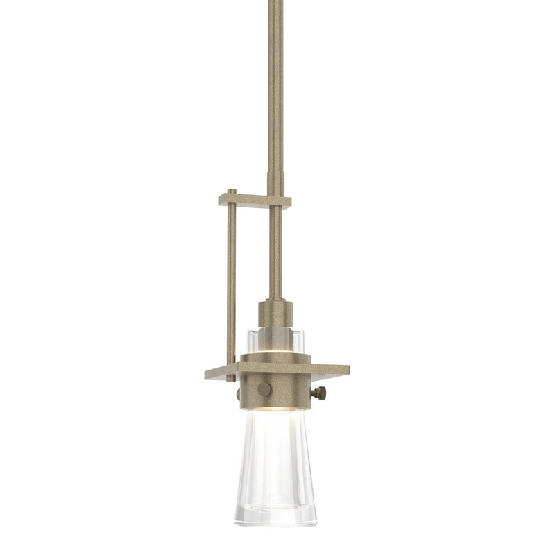 Hubbardton Forge 187100-SKT-MULT-84-ZM0343 One Light Mini Pendant, Soft Gold
