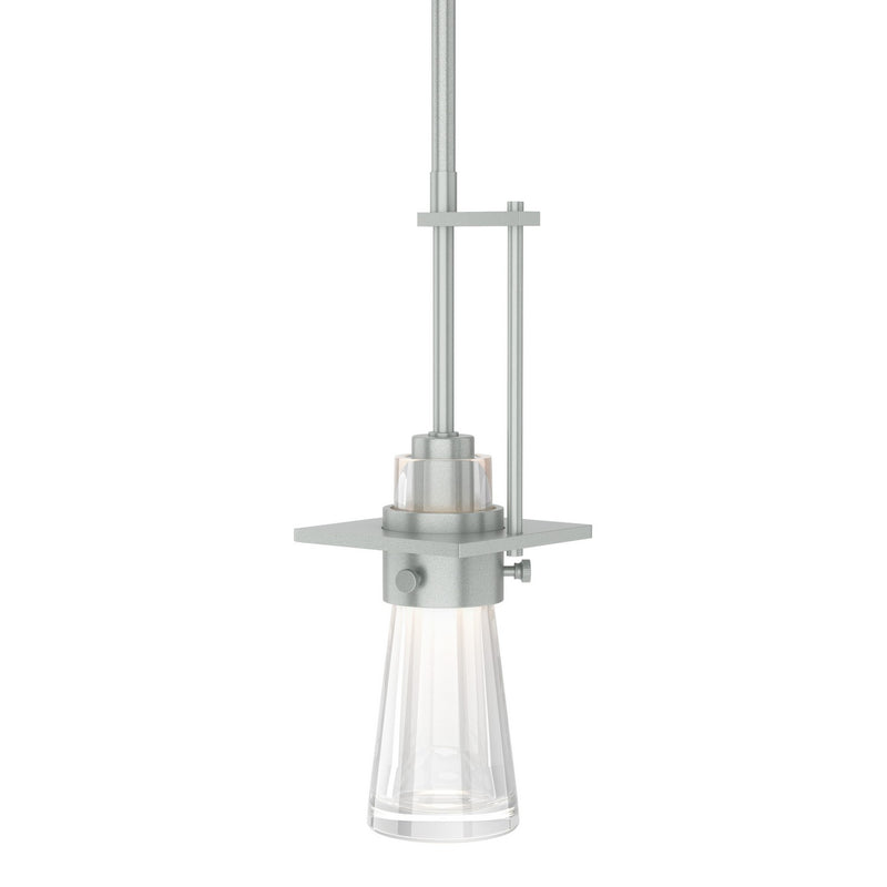 Hubbardton Forge 187150-SKT-MULT-82-ZM0349 One Light Mini Pendant, Vintage Platinum