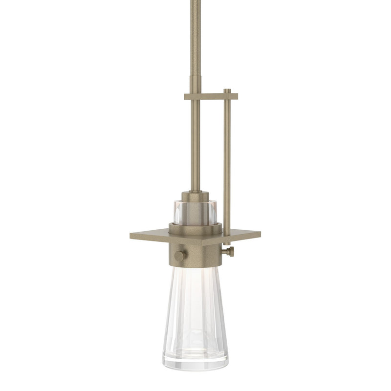 Hubbardton Forge 187150-SKT-MULT-84-ZM0349 One Light Mini Pendant, Soft Gold