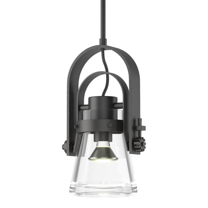 Hubbardton Forge 187200-SKT-MULT-10-ZM0467 One Light Mini Pendant, Black