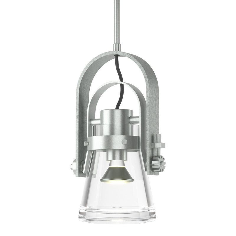 Hubbardton Forge 187200-SKT-MULT-82-ZM0467 One Light Mini Pendant, Vintage Platinum