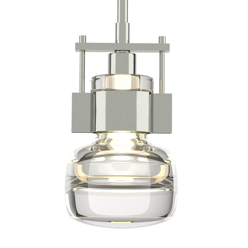 Hubbardton Forge 187300-SKT-MULT-85-ZM0435 One Light Mini Pendant, Sterling
