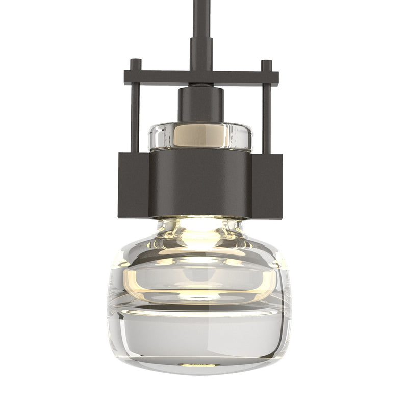 Hubbardton Forge 187330-SKT-MULT-14-ZM0448 One Light Mini Pendant, Oil Rubbed Bronze