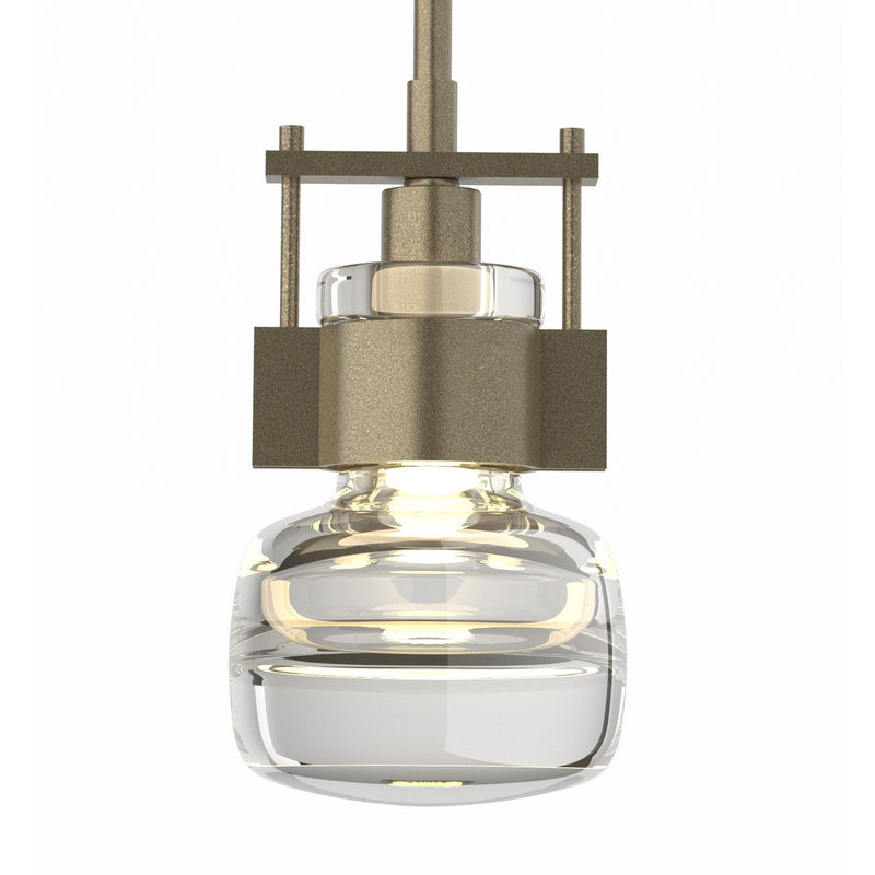Hubbardton Forge 187330-SKT-MULT-84-ZM0448 One Light Mini Pendant, Soft Gold