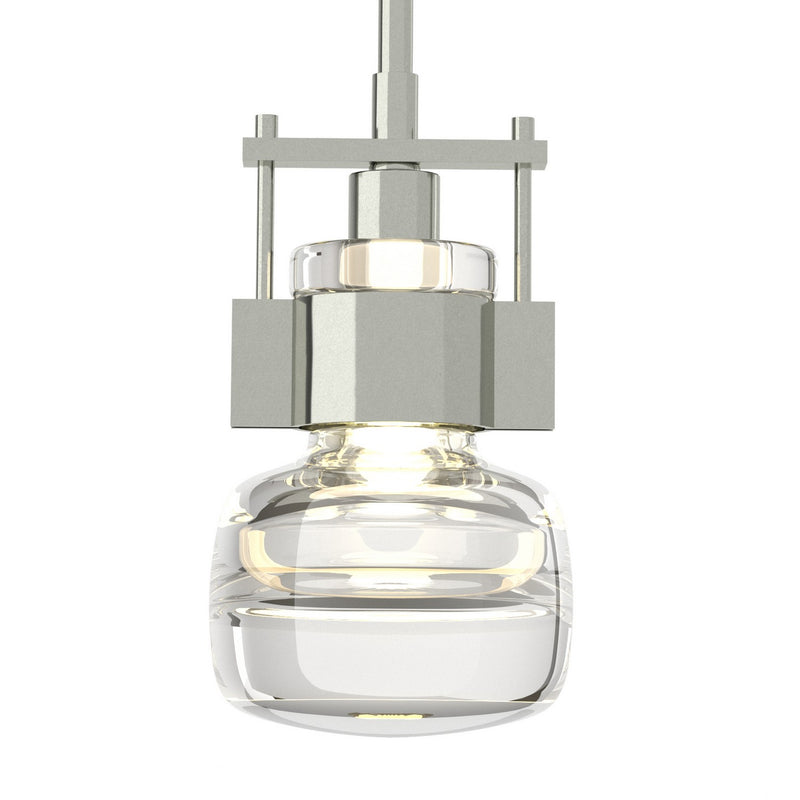 Hubbardton Forge 187330-SKT-MULT-85-ZM0448 One Light Mini Pendant, Sterling