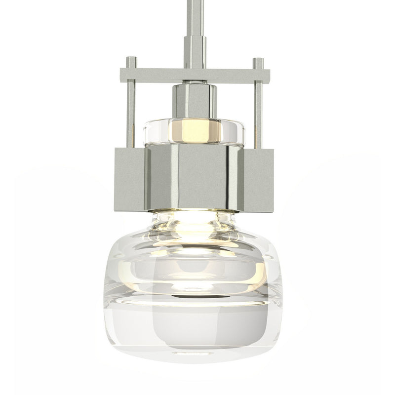 Hubbardton Forge 187340-SKT-MULT-85-ZM0447 One Light Mini Pendant, Sterling