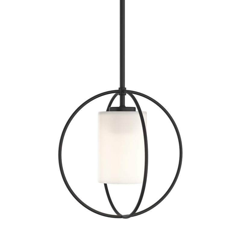 Hubbardton Forge 187440-SKT-MULT-10-GG0160 One Light Mini Pendant, Black