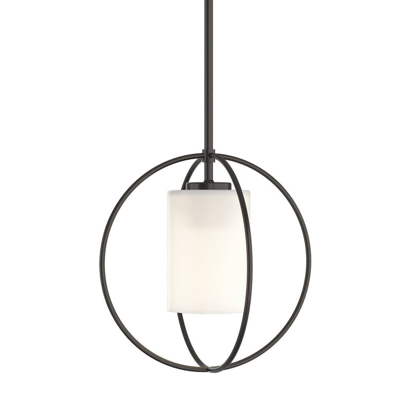 Hubbardton Forge 187440-SKT-MULT-14-GG0160 One Light Mini Pendant, Oil Rubbed Bronze