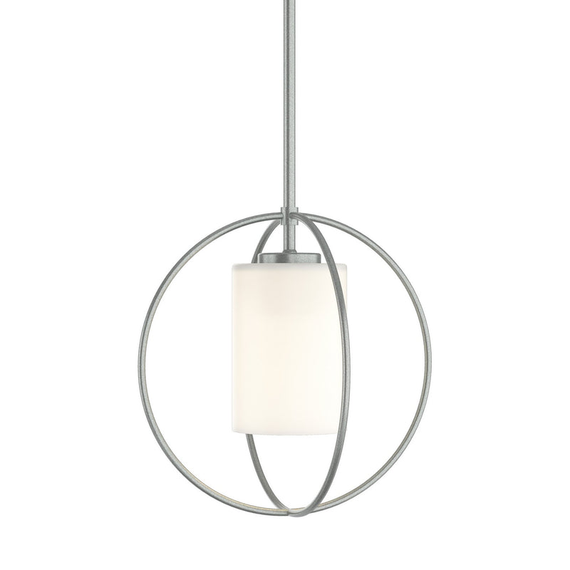 Hubbardton Forge 187440-SKT-MULT-82-GG0160 One Light Mini Pendant, Vintage Platinum