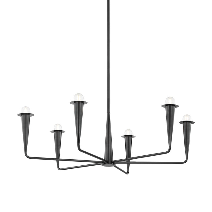 Mitzi H791806-OB Six Light Chandelier, Old Bronze