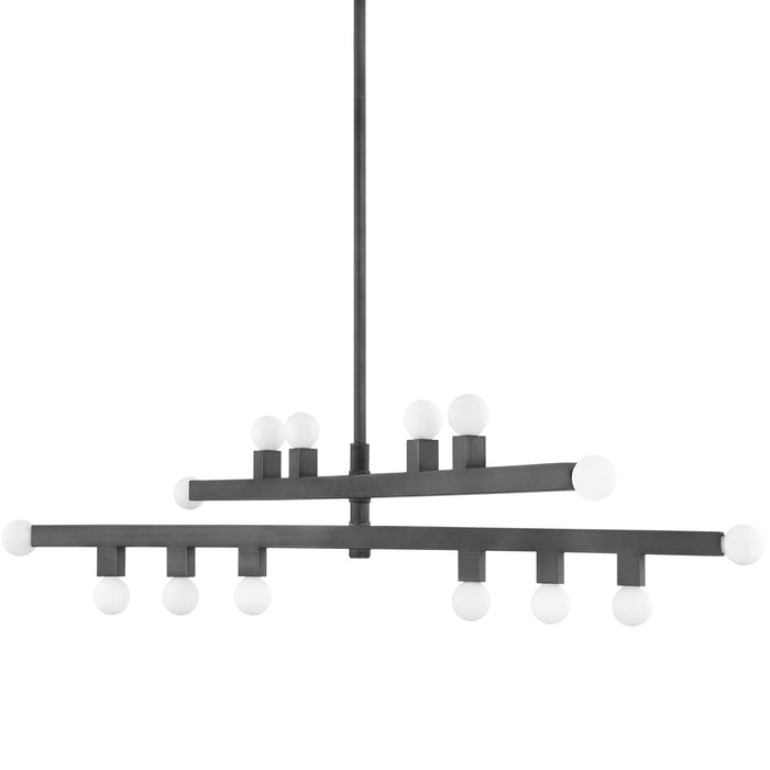 Mitzi H823914-GRA 14 Light Chandelier, Graphite