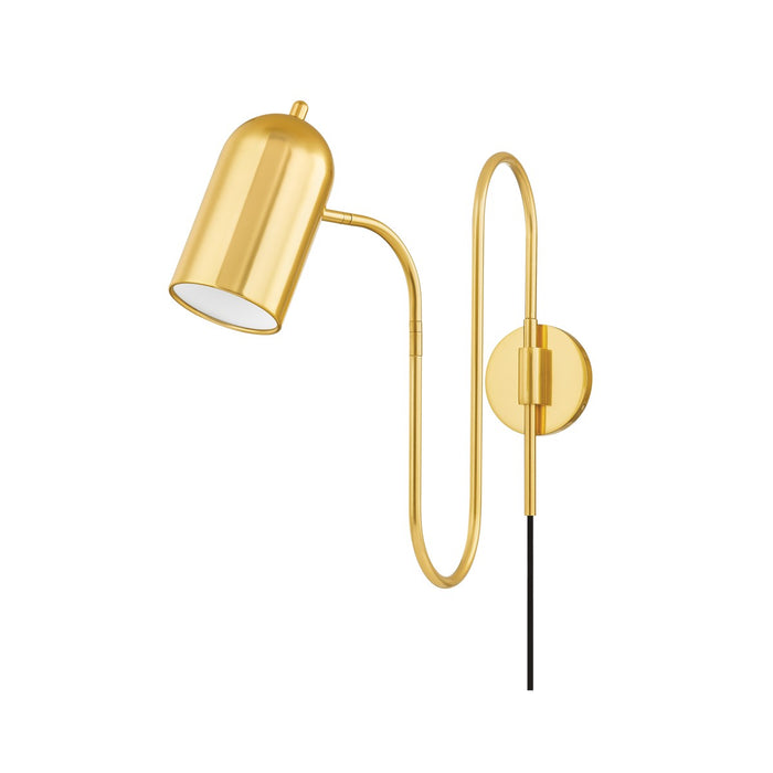 Mitzi HL781101-AGB One Light Wall Sconce, Aged Brass