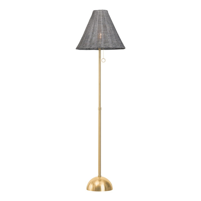 Mitzi HL825401-AGB One Light Floor Lamp, Aged Brass