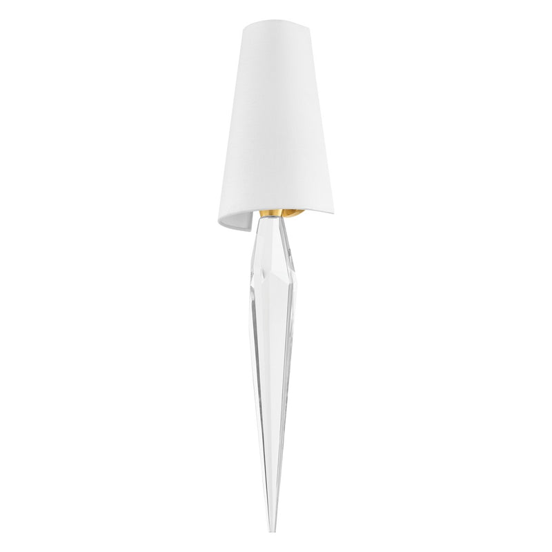 Corbett Lighting 364-01-VPB One Light Wall Sconce, Vintage Polished Brass