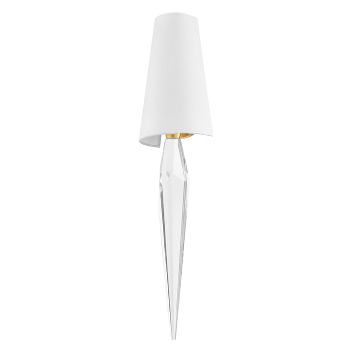 Corbett Lighting 364-01-VPB One Light Wall Sconce, Vintage Polished Brass