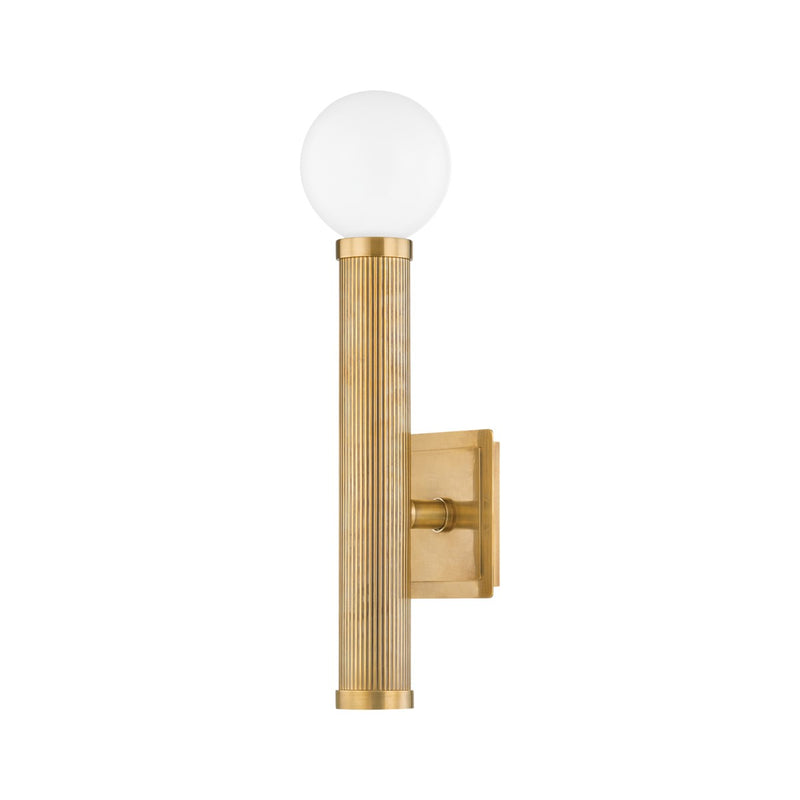 Corbett Lighting 373-01-VB One Light Wall Sconce, Vintage Brass