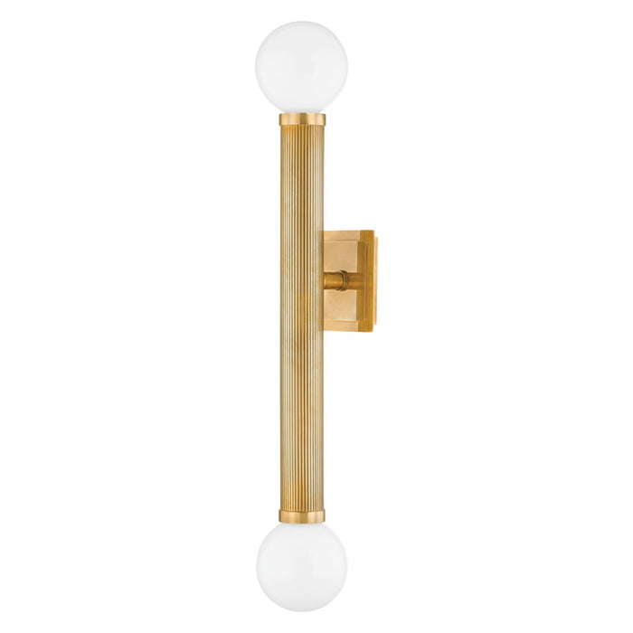 Corbett Lighting 373-02-VB Two Light Wall Sconce, Vintage Brass